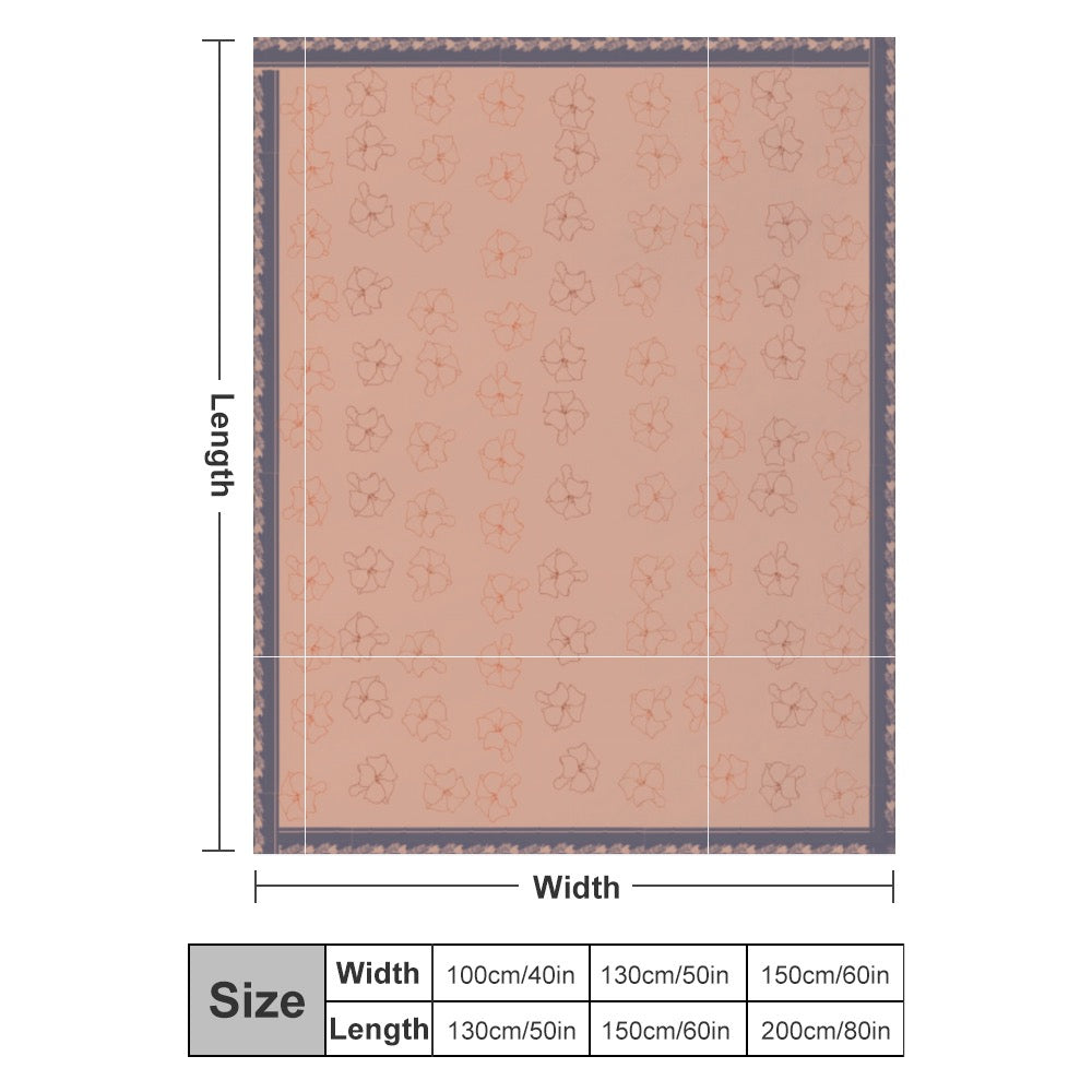 Puakenikeni Flannel Blanket