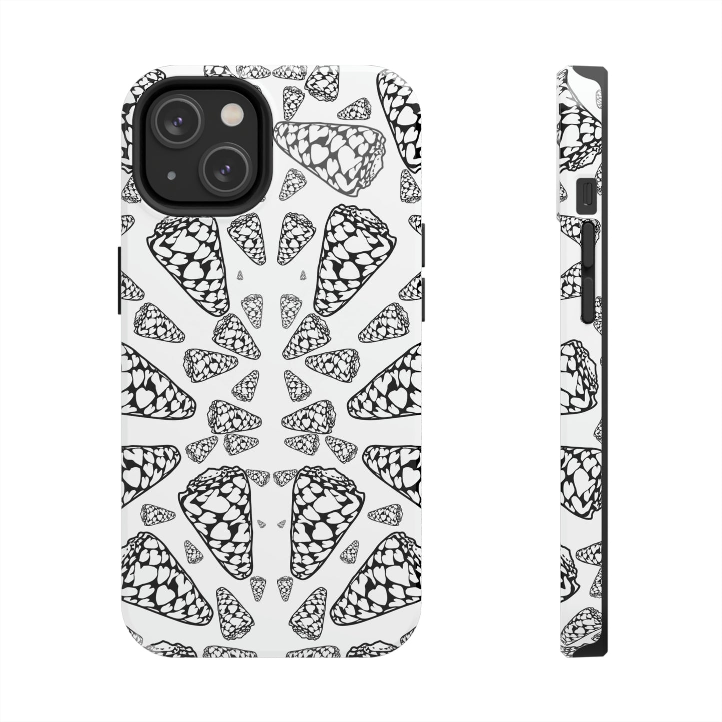 Heart Cone Shell Kaleidoscope Tough Phone Cases, Case-Mate