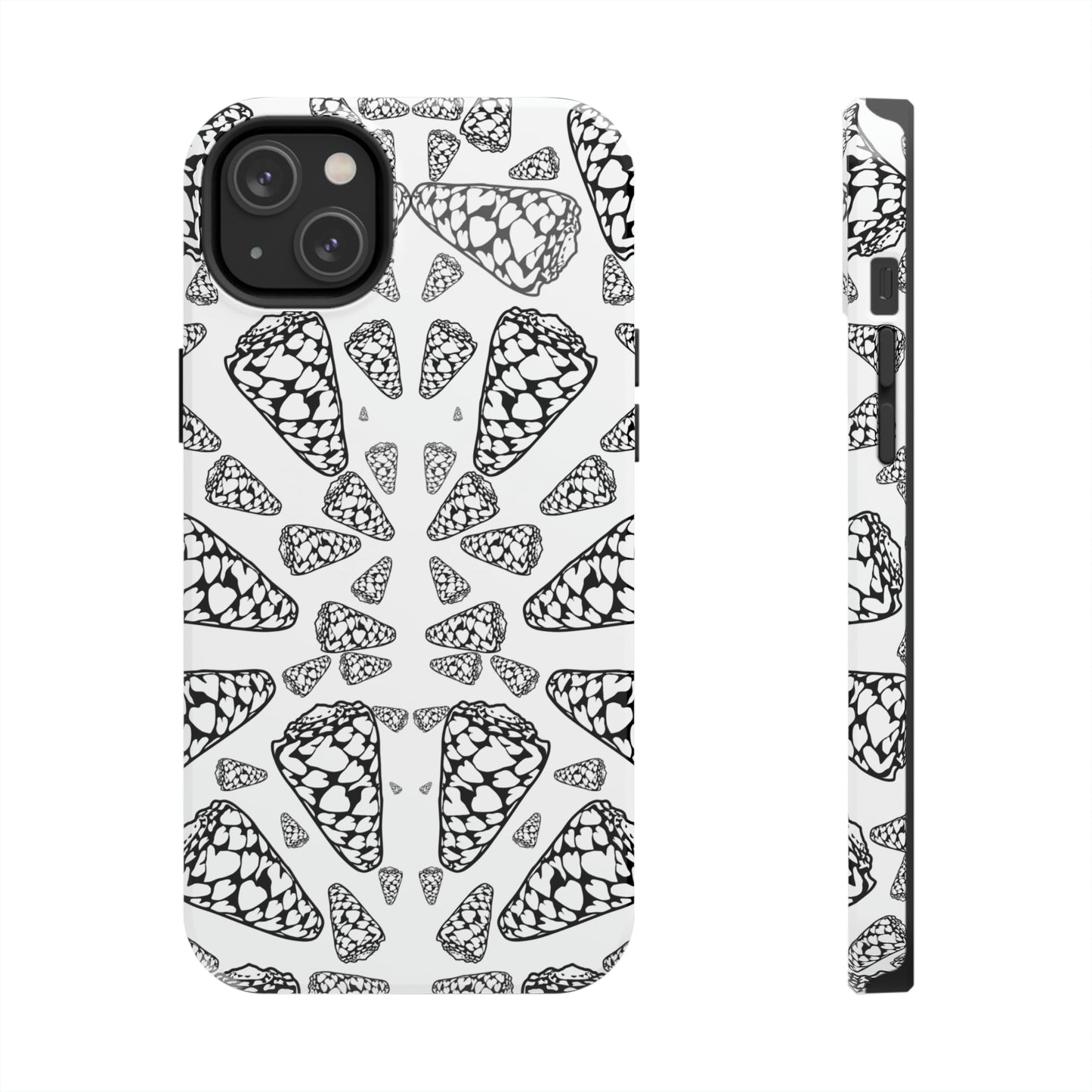 Heart Cone Shell Kaleidoscope Tough Phone Cases, Case-Mate