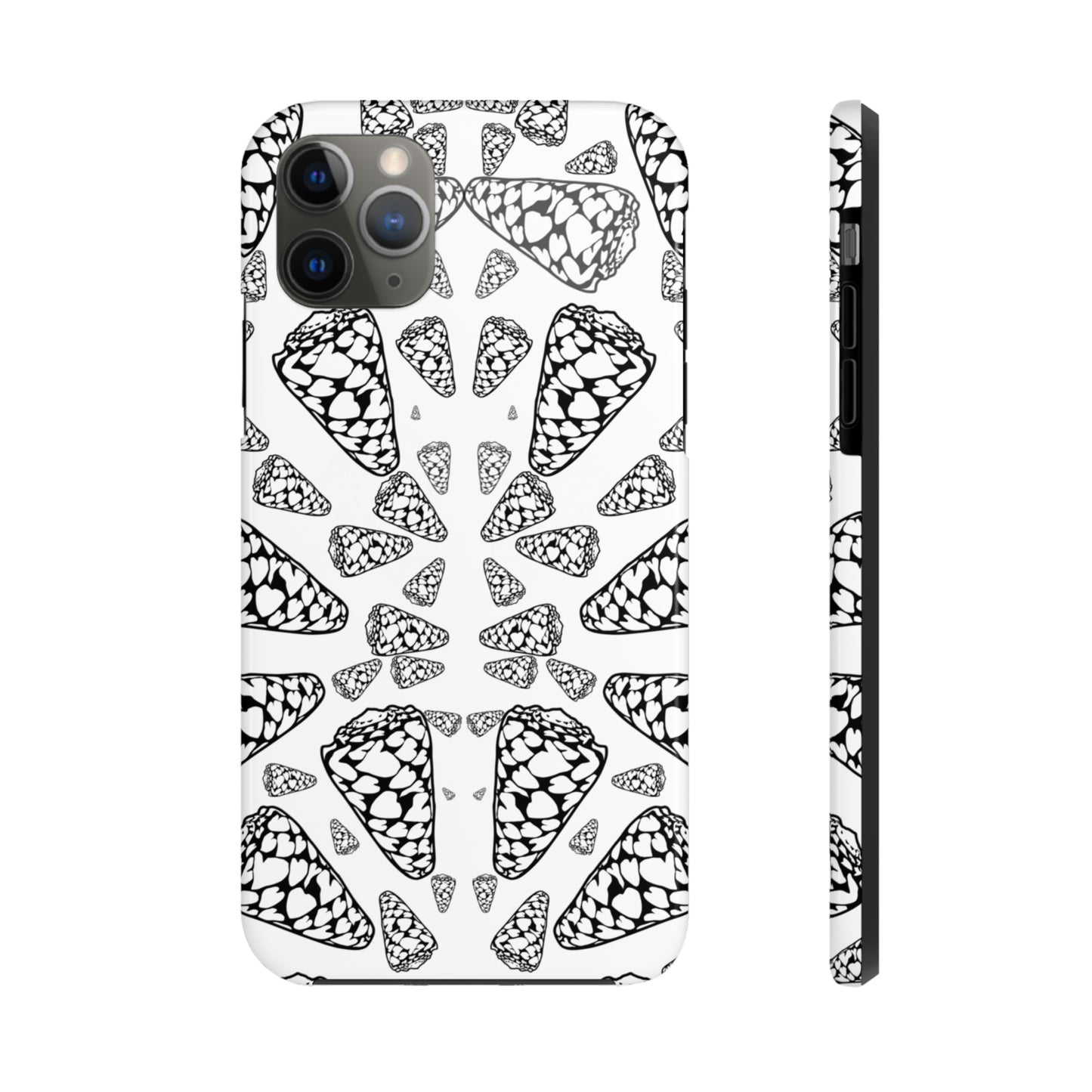 Heart Cone Shell Kaleidoscope Tough Phone Cases, Case-Mate