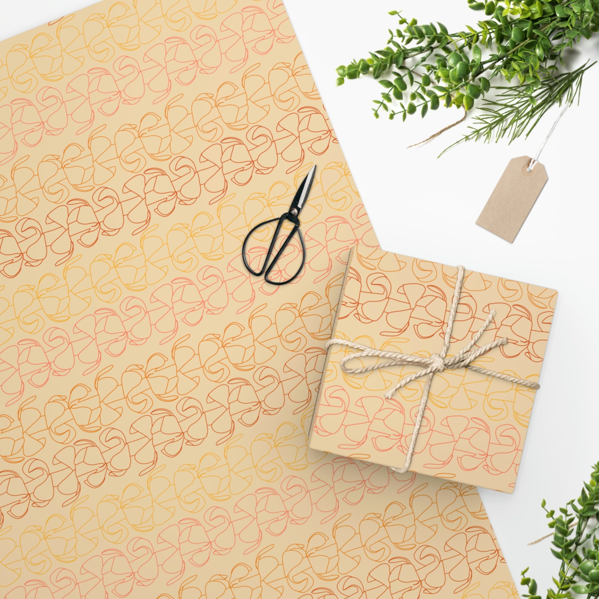 Puakenikeni flower designed wrapping paper