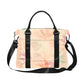 Peachy Tropical Floral Travel Duffle Bag