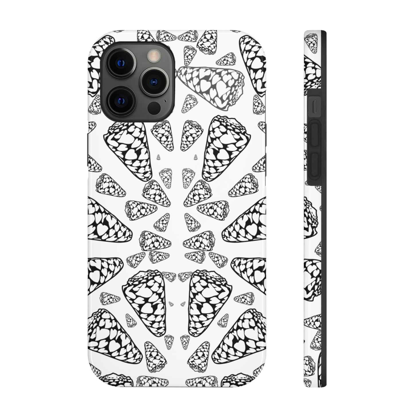 Heart Cone Shell Kaleidoscope Tough Phone Cases, Case-Mate