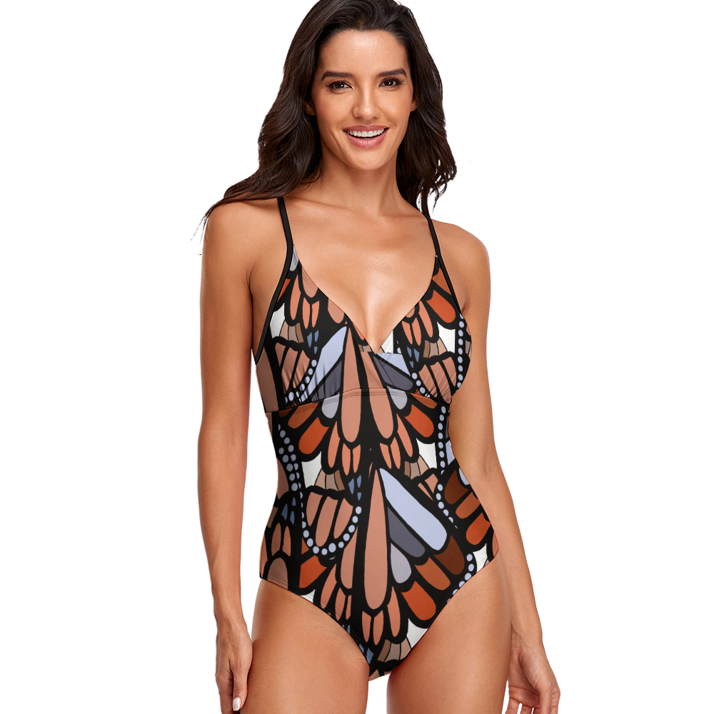 Beachy Butterfly Sling One Piece Swimsuit