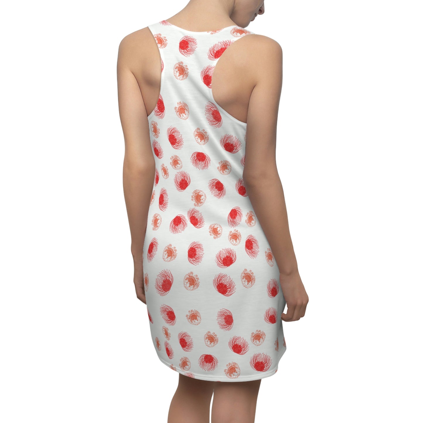 Pincushion Protea Racerback Dress