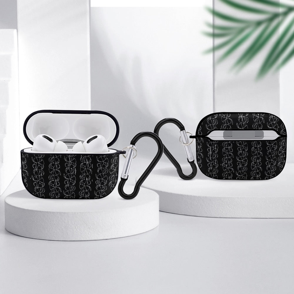 Black and white Puakenikeni Apple AirPods Pro Headphone Cover