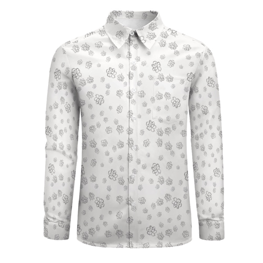 Pikake Print Long Sleeve Shirt