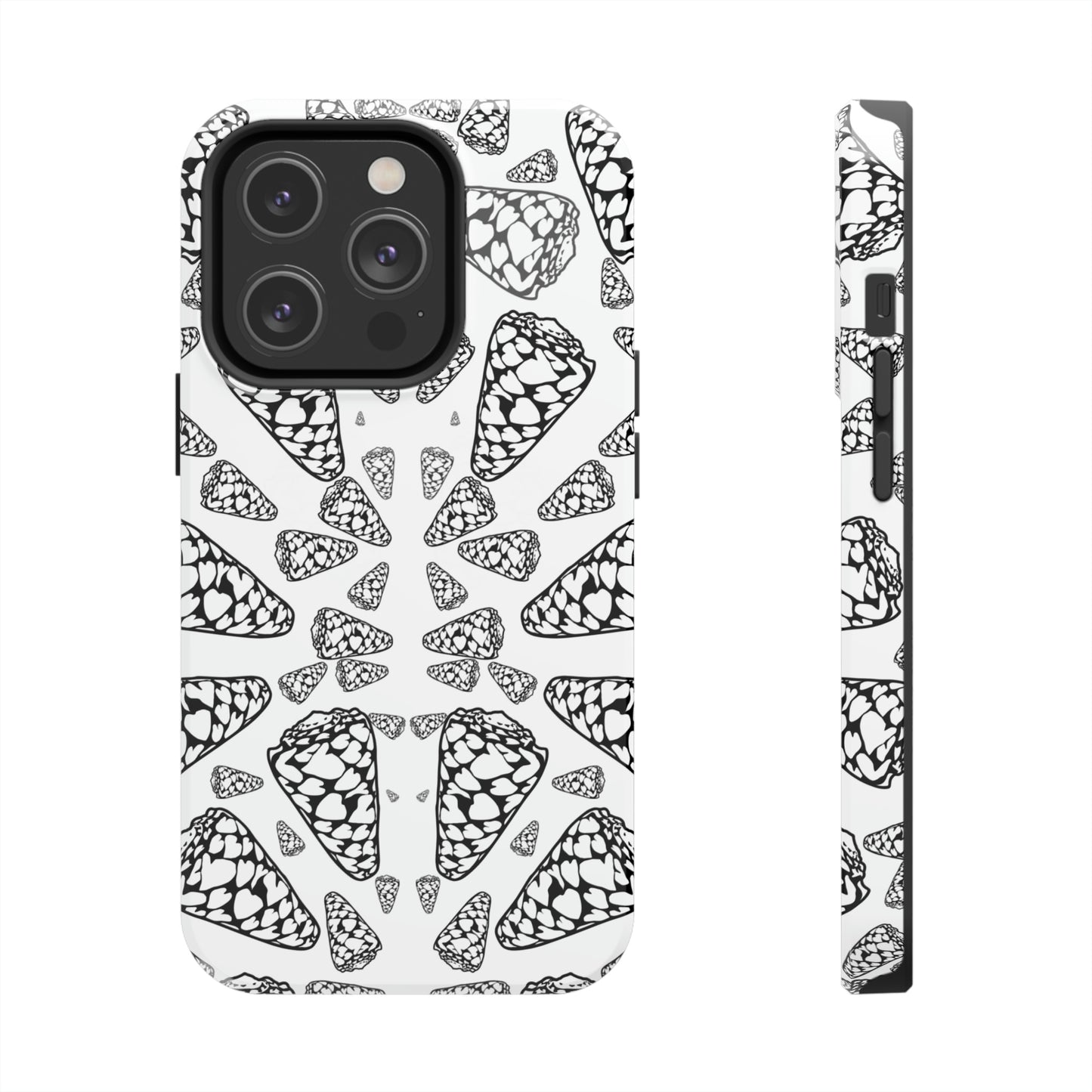 Heart Cone Shell Kaleidoscope Tough Phone Cases, Case-Mate