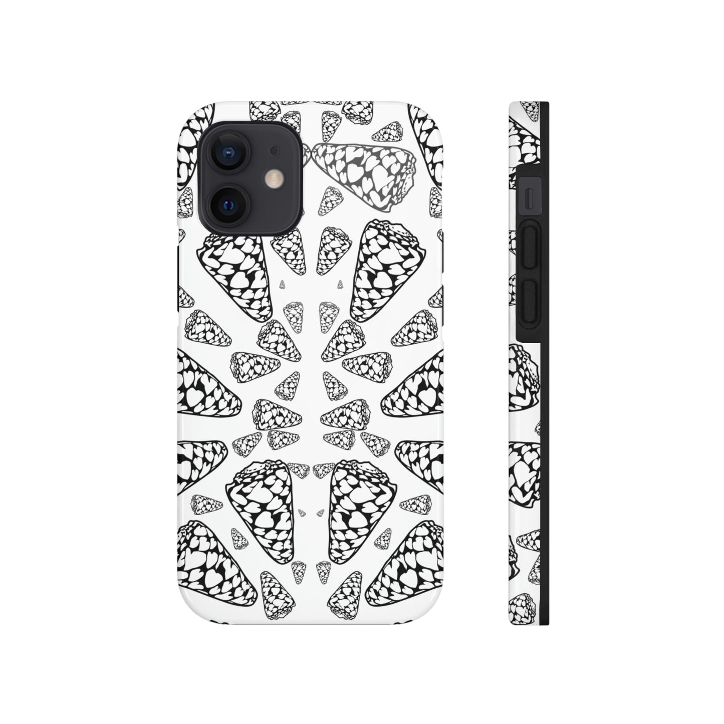 Heart Cone Shell Kaleidoscope Tough Phone Cases, Case-Mate