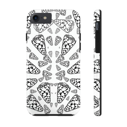 Heart Cone Shell Kaleidoscope Tough Phone Cases, Case-Mate