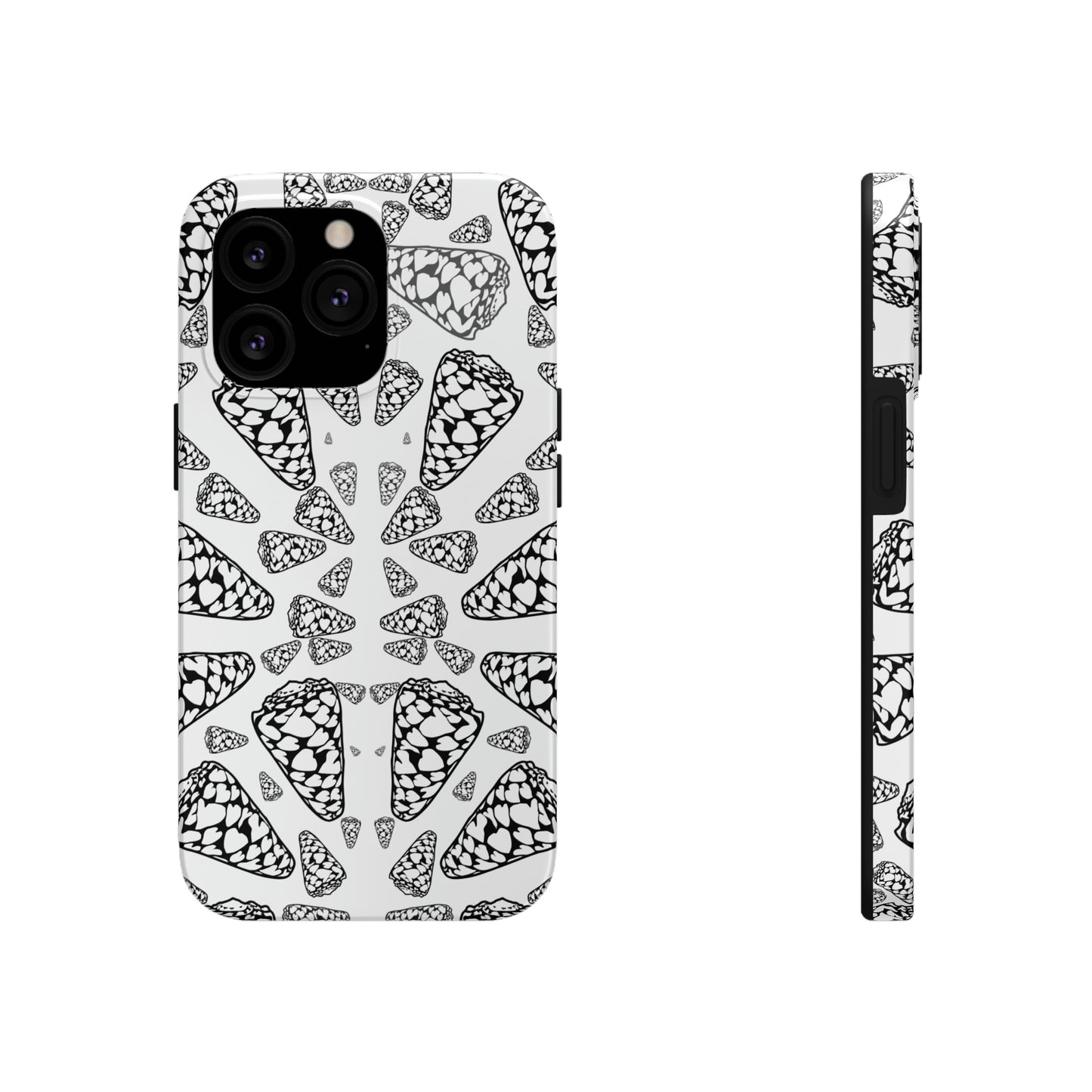 Heart Cone Shell Kaleidoscope Tough Phone Cases, Case-Mate