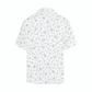 White aloha shirt with pikake floral design