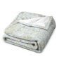 White ginger floral design blanket 60 inches by 80 inches