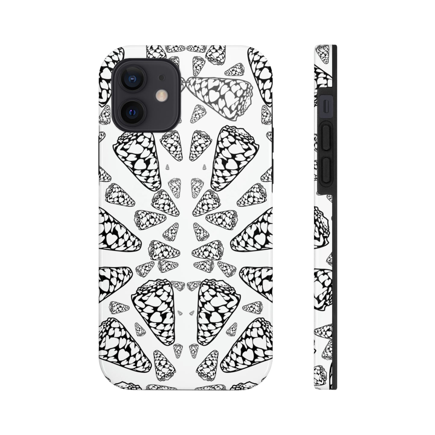 Heart Cone Shell Kaleidoscope Tough Phone Cases, Case-Mate