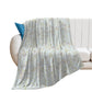 White ginger floral design blanket 60 inches by 80 inches