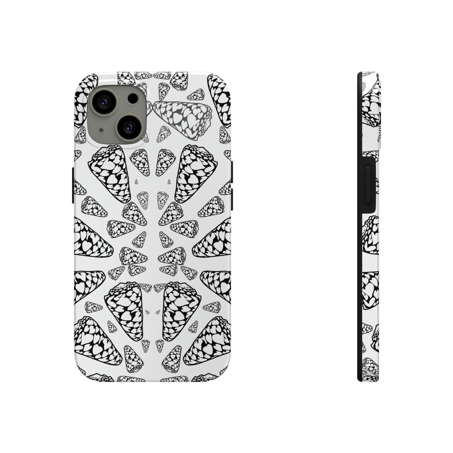 Heart Cone Shell Kaleidoscope Tough Phone Cases, Case-Mate