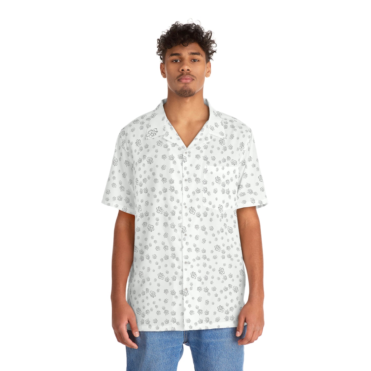 Pikake Aloha Shirt with Pocket