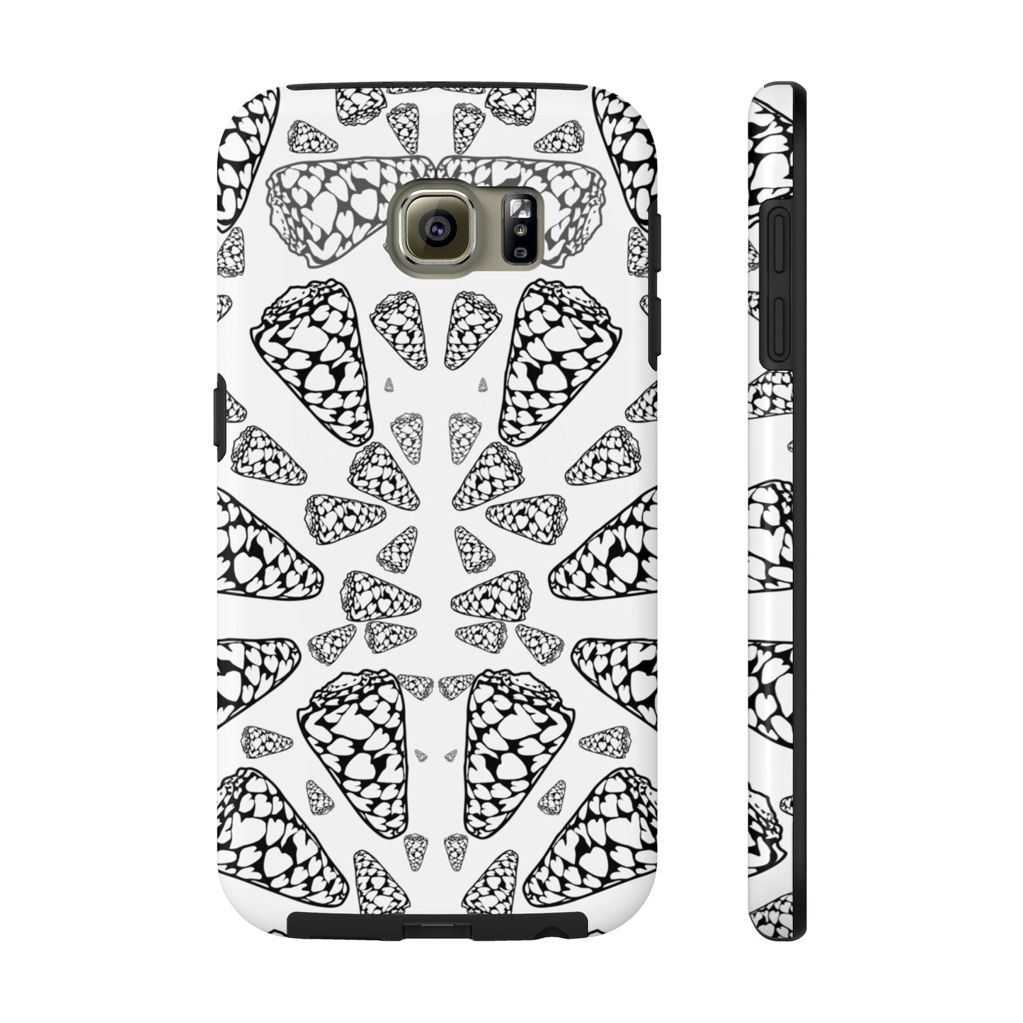 Heart Cone Shell Kaleidoscope Tough Phone Cases, Case-Mate