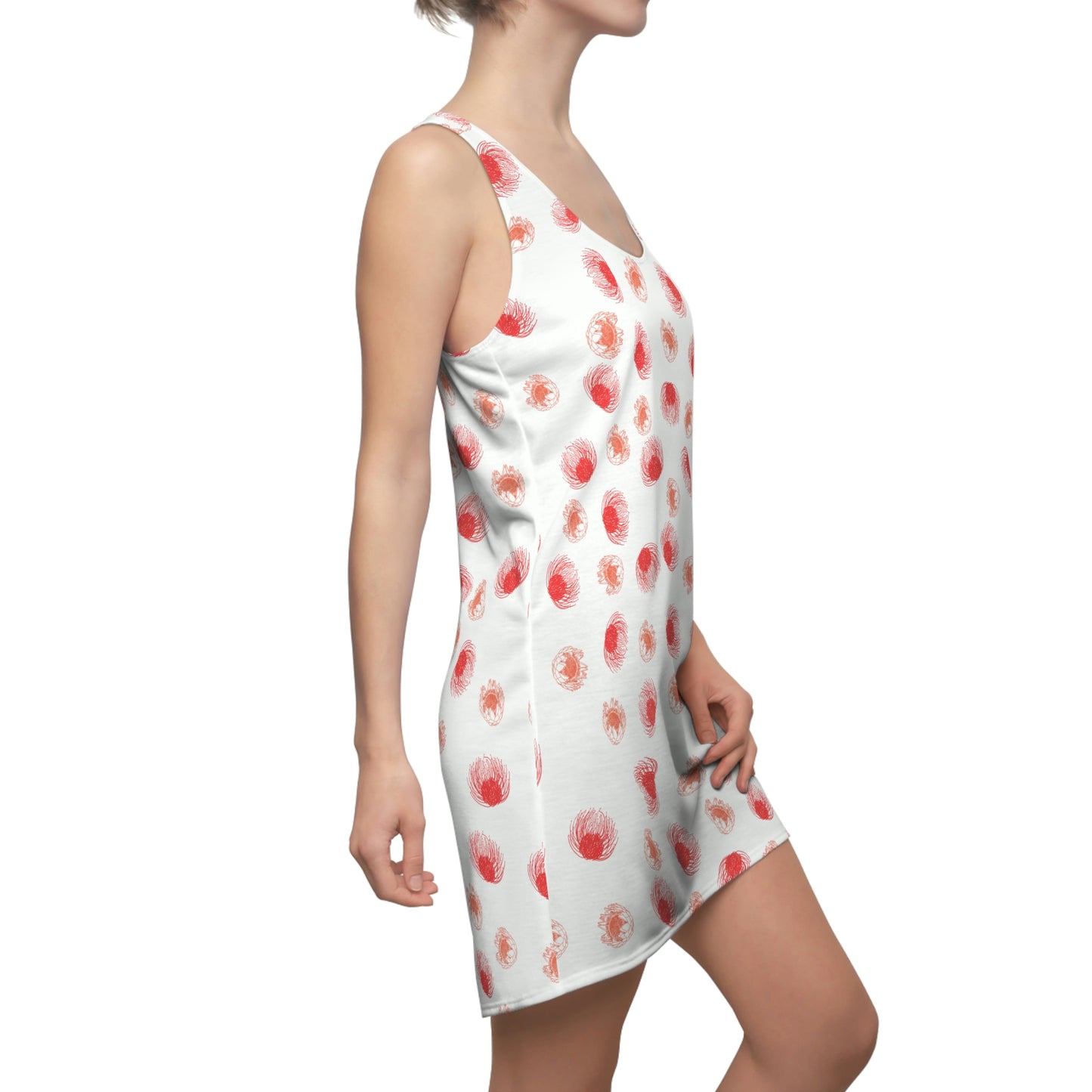 Pincushion Protea Racerback Dress