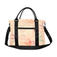 Peachy Tropical Floral Travel Duffle Bag