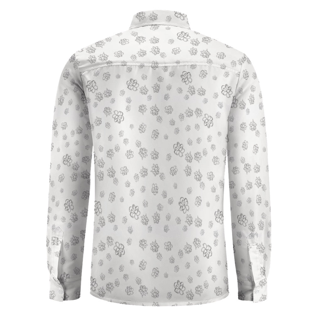 Pikake Print Long Sleeve Shirt