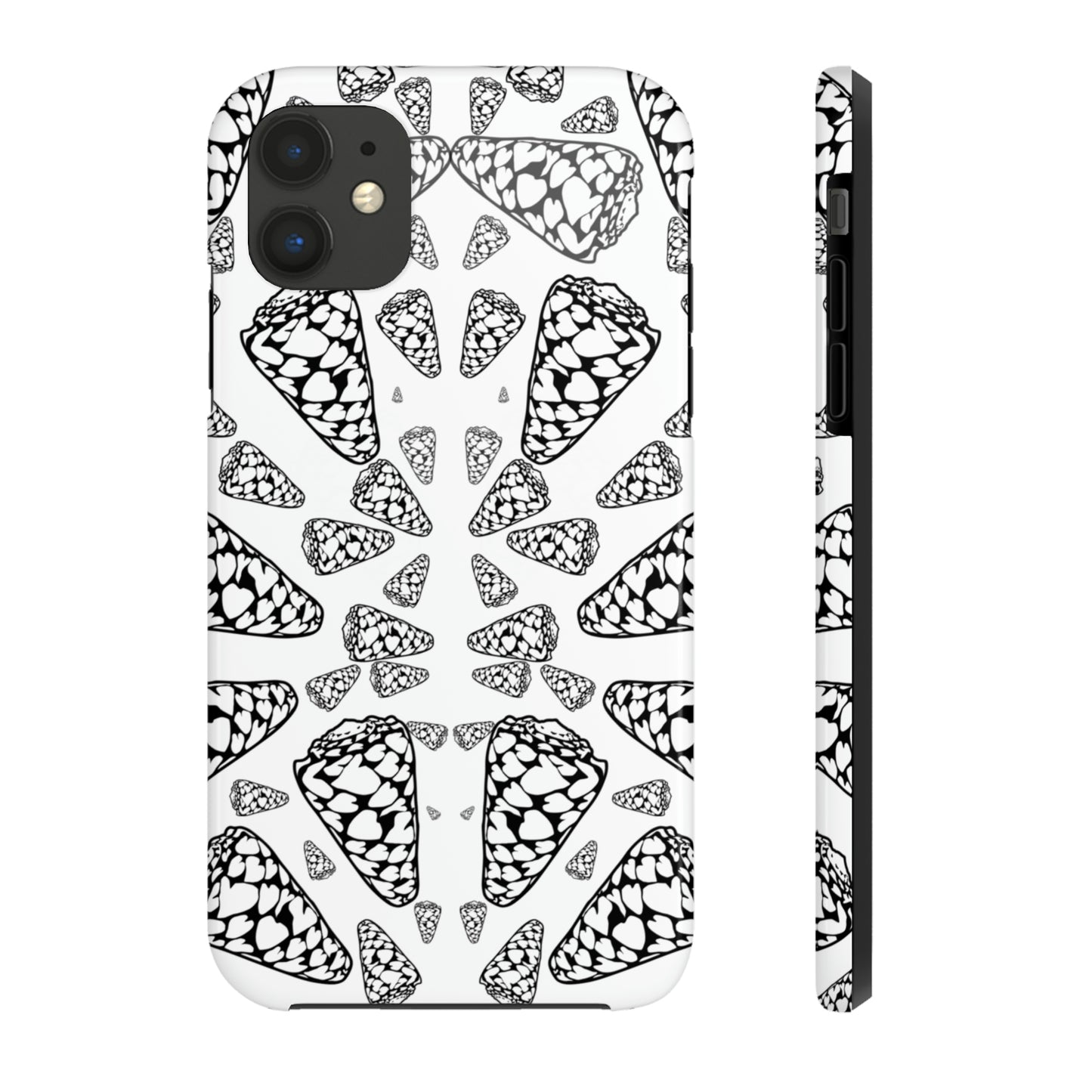 Heart Cone Shell Kaleidoscope Tough Phone Cases, Case-Mate